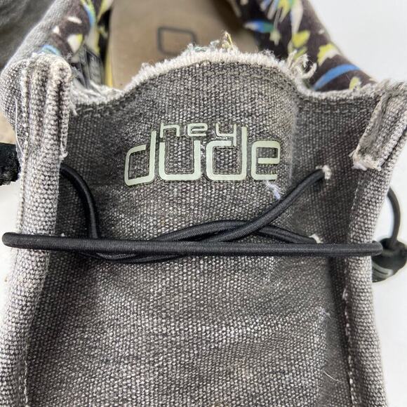 Hey Dude Wally Stretch Loafer Slip On Comfort Sneakers Gray Men's Size 11 - Picture 2 of 12